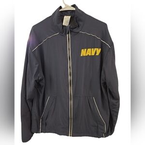 U.S.NAVY PHYSICAL TRAINING (PT) REFLECTIVE WINDBREAKER JACKET. SIZE MEDIUM.